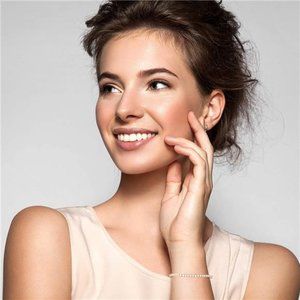 Gold & Silver Iced Out Tennis Bracelet